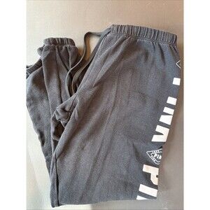Victoria's Secret Pink Sweatpants Joggers Women’s Size Small Black Logo